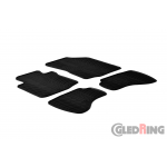 Original Gledring Passform Fußmatten Gummimatten 4 Tlg.+Fixing - Citroen C1 2010->